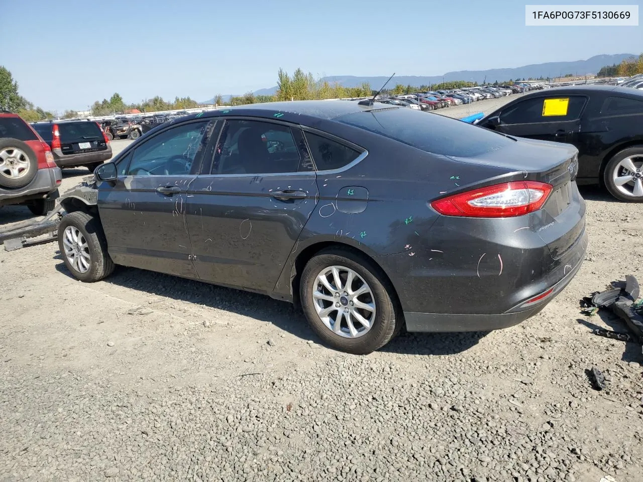 2015 Ford Fusion S VIN: 1FA6P0G73F5130669 Lot: 72390364