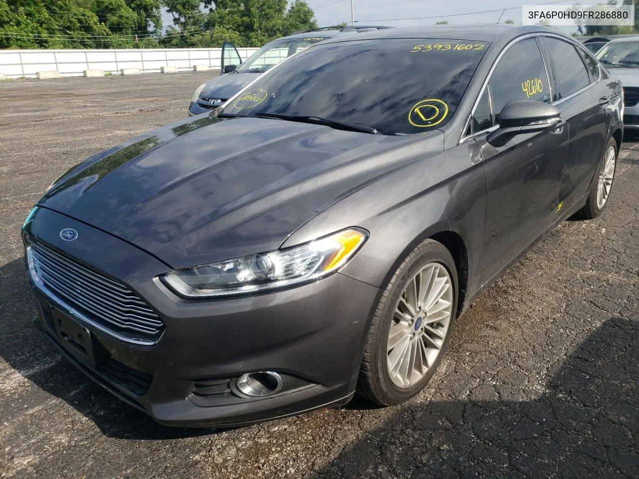 2015 Ford Fusion Se VIN: 3FA6P0HD9FR286880 Lot: 72508064