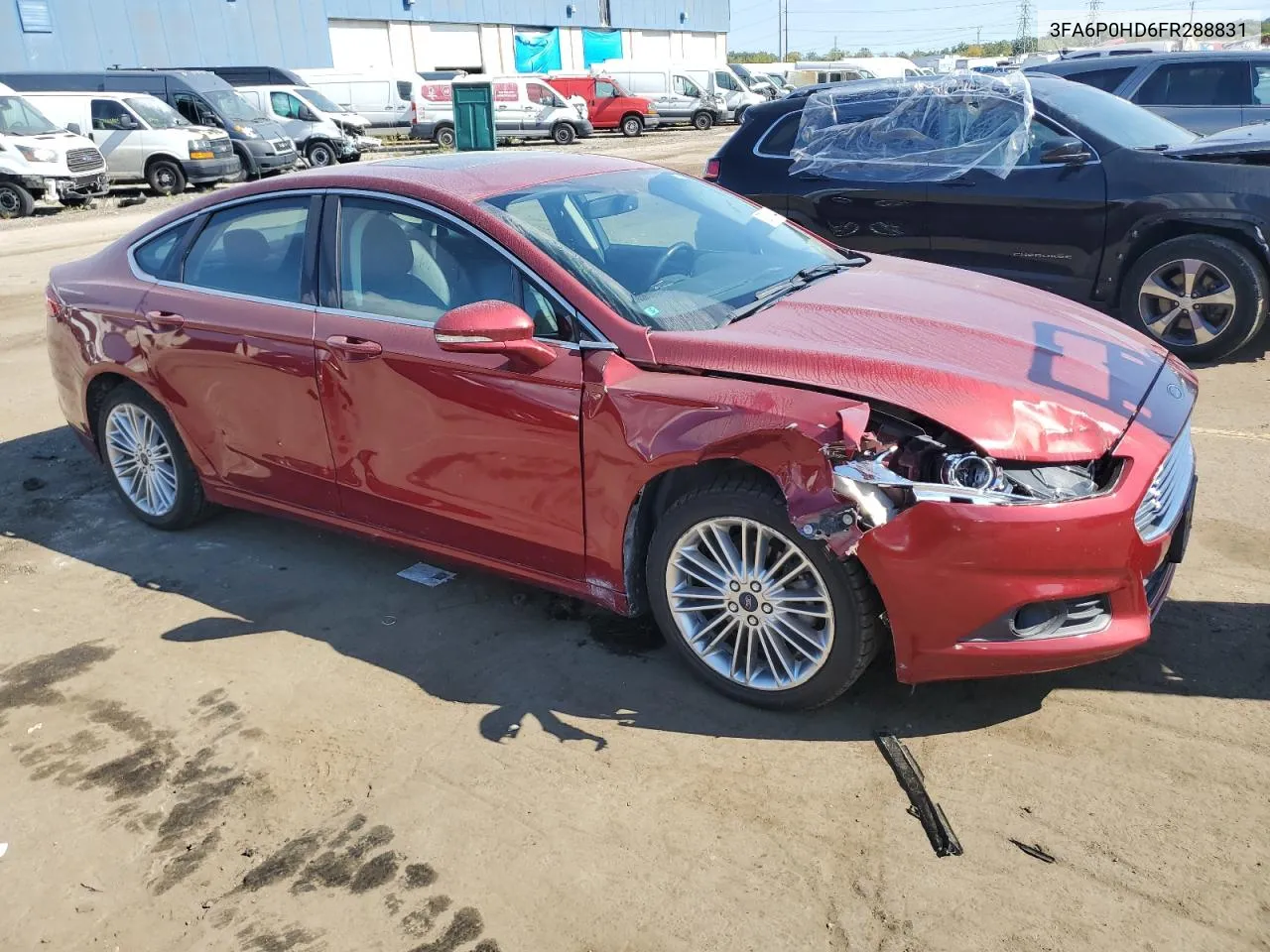 2015 Ford Fusion Se VIN: 3FA6P0HD6FR288831 Lot: 72510514