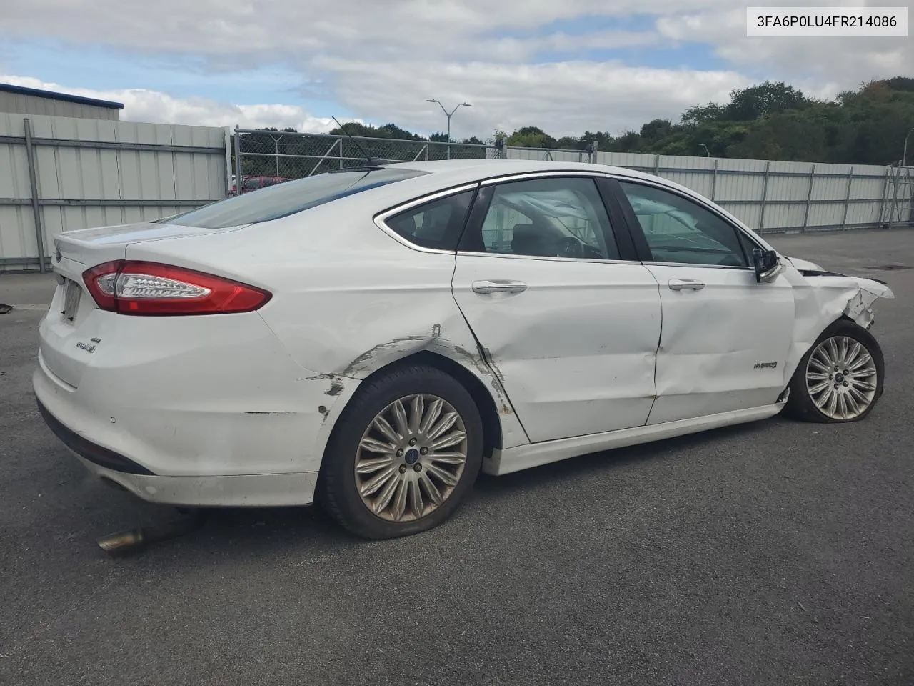 2015 Ford Fusion Se Hybrid VIN: 3FA6P0LU4FR214086 Lot: 72840634