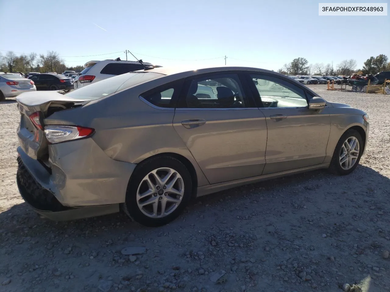 2015 Ford Fusion Se VIN: 3FA6P0HDXFR248963 Lot: 73309604