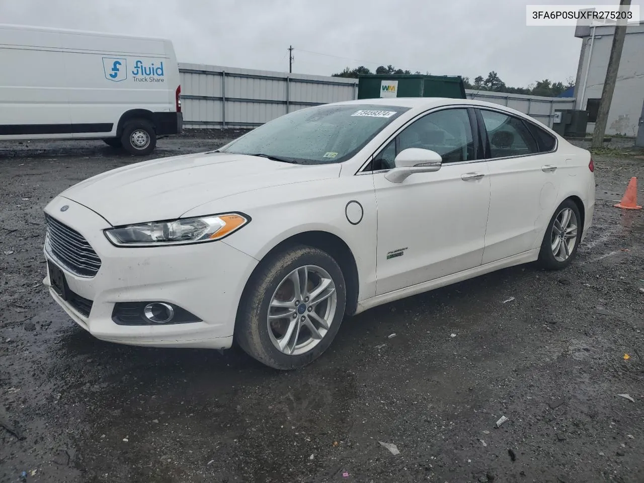 2015 Ford Fusion Titanium Phev VIN: 3FA6P0SUXFR275203 Lot: 73459374