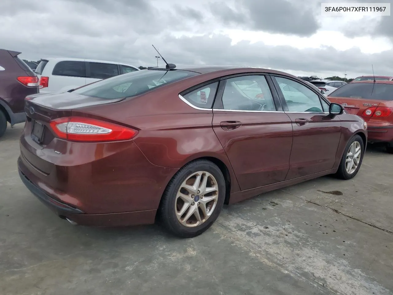 2015 Ford Fusion Se VIN: 3FA6P0H7XFR111967 Lot: 74676284