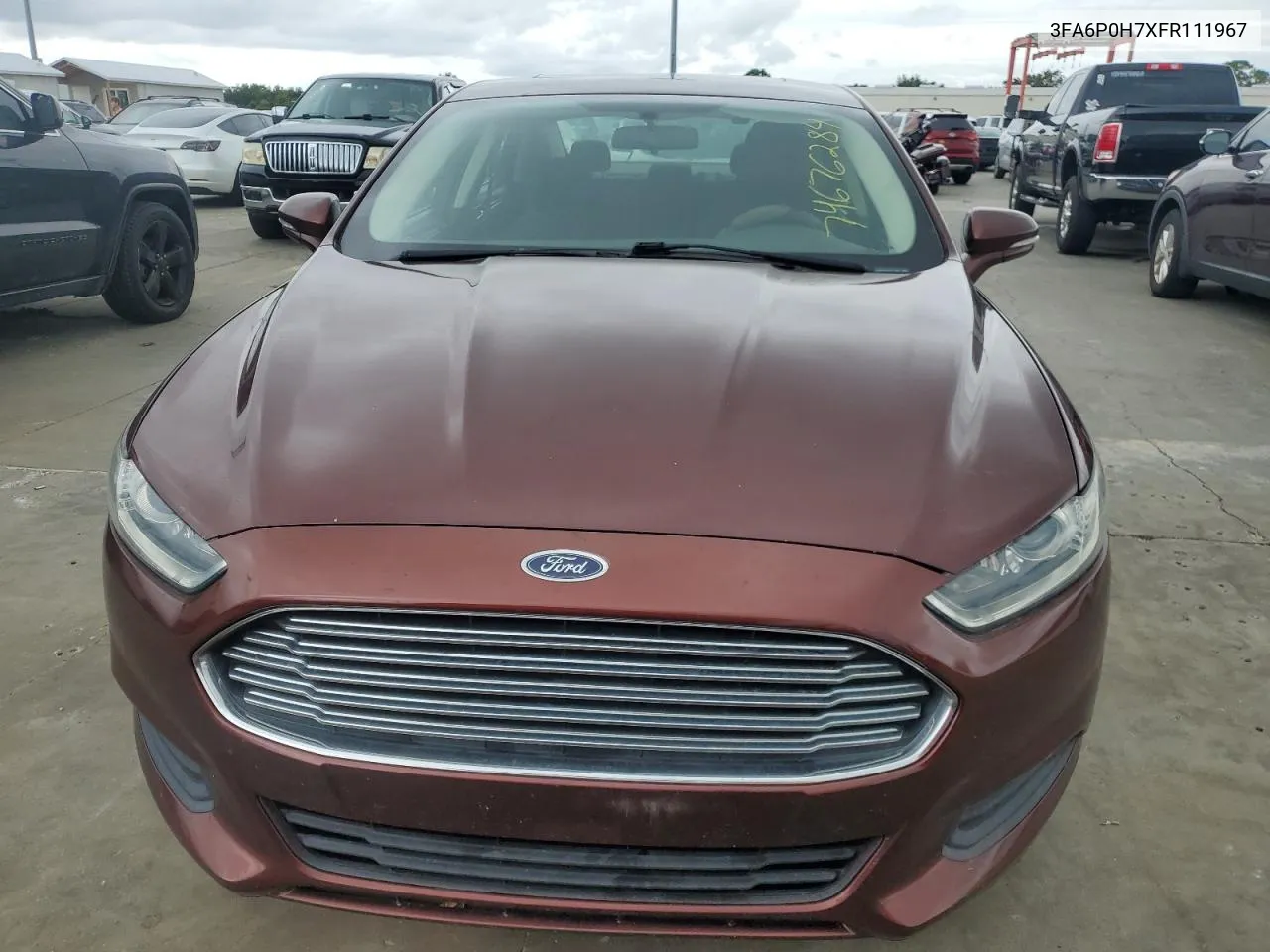 2015 Ford Fusion Se VIN: 3FA6P0H7XFR111967 Lot: 74676284