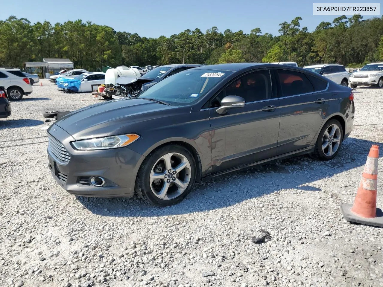 2015 Ford Fusion Se VIN: 3FA6P0HD7FR223857 Lot: 74826284