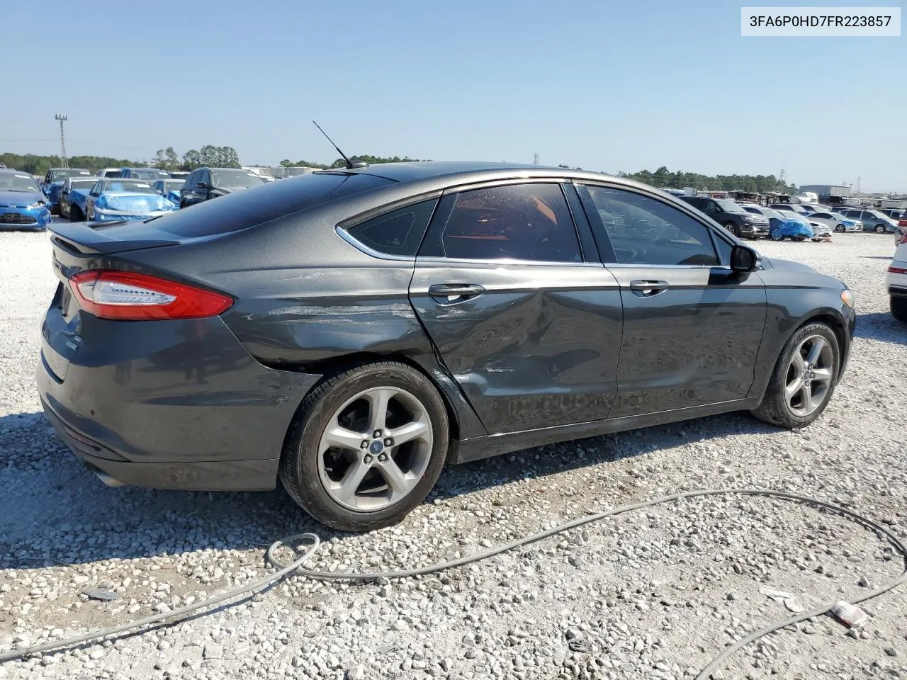 2015 Ford Fusion Se VIN: 3FA6P0HD7FR223857 Lot: 74826284