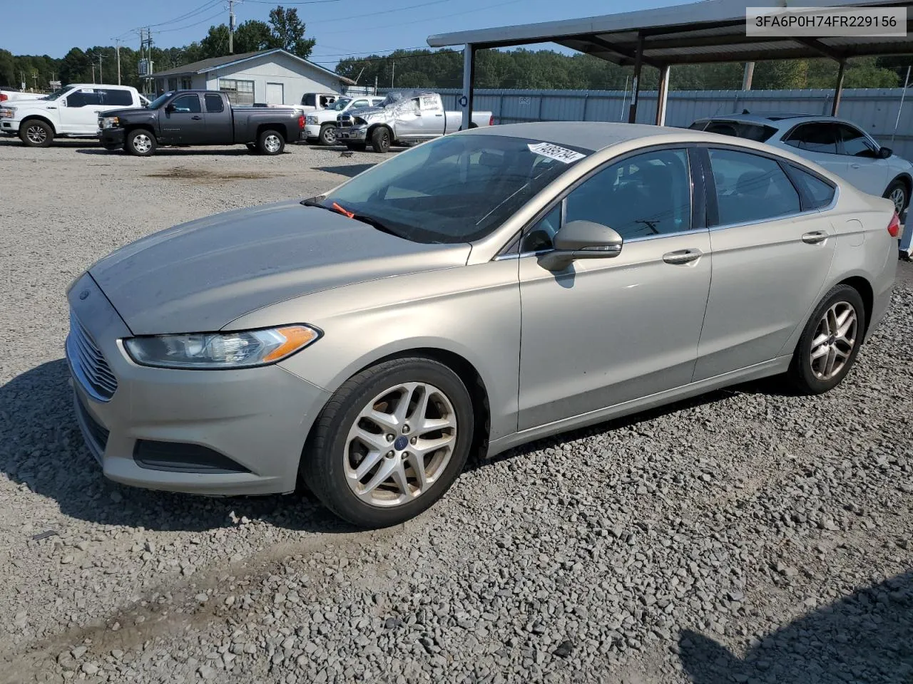 2015 Ford Fusion Se VIN: 3FA6P0H74FR229156 Lot: 74895794