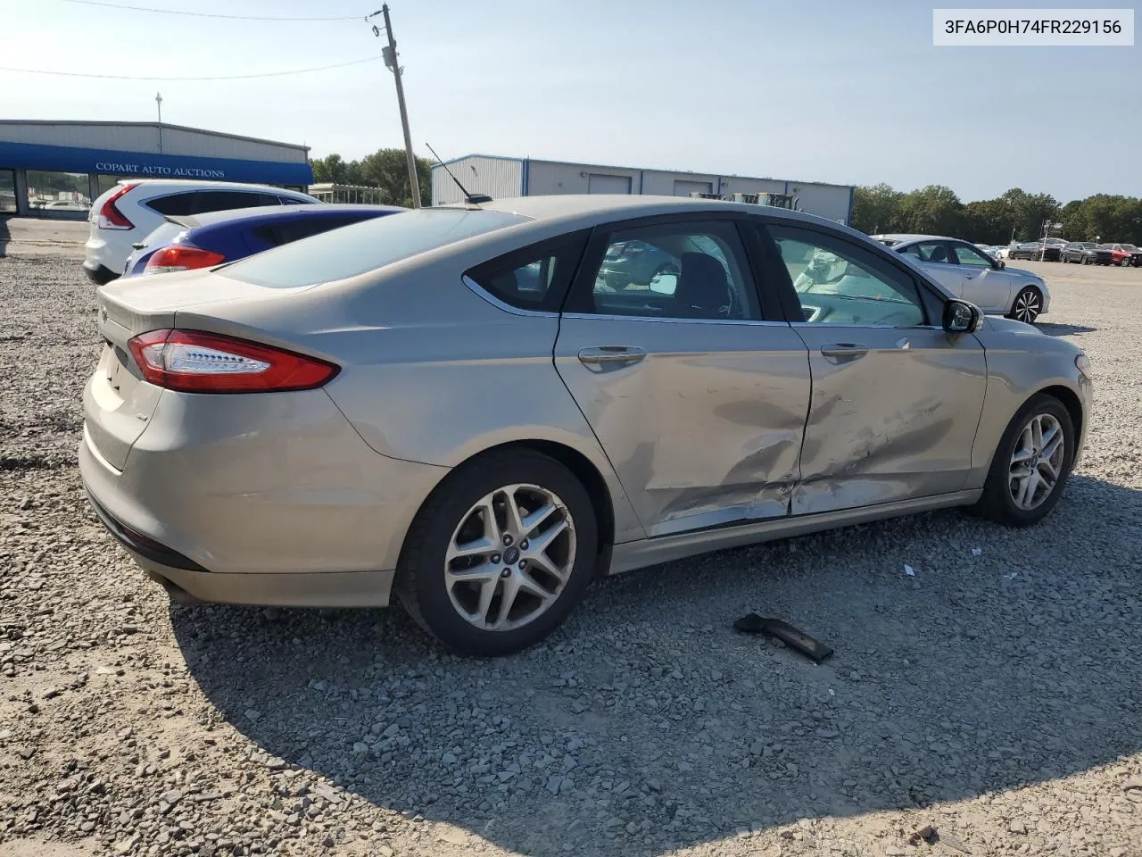 2015 Ford Fusion Se VIN: 3FA6P0H74FR229156 Lot: 74895794