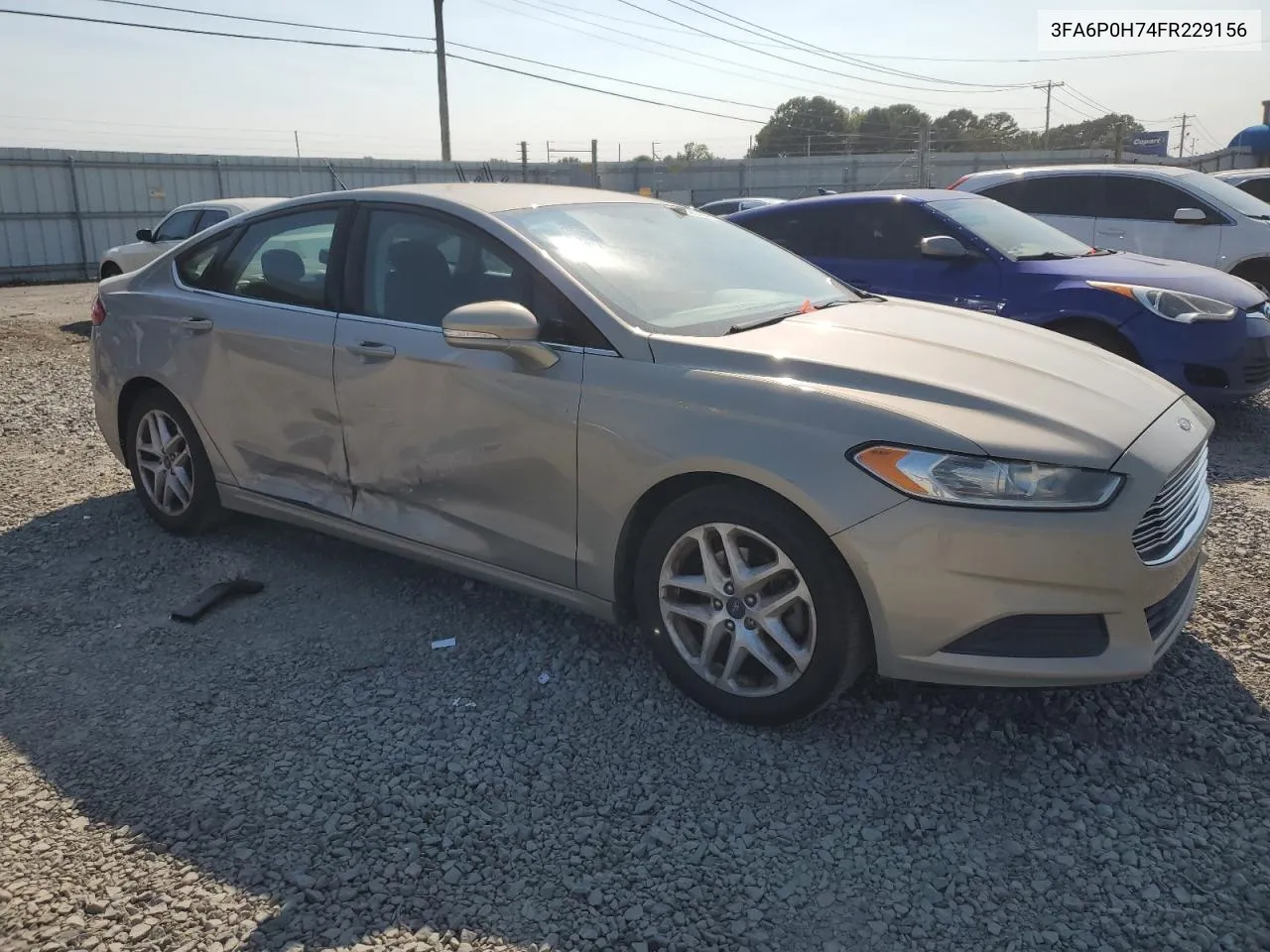 2015 Ford Fusion Se VIN: 3FA6P0H74FR229156 Lot: 74895794