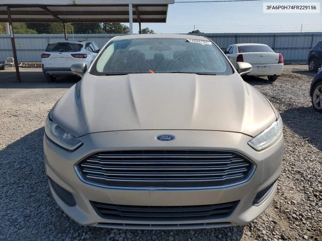 2015 Ford Fusion Se VIN: 3FA6P0H74FR229156 Lot: 74895794