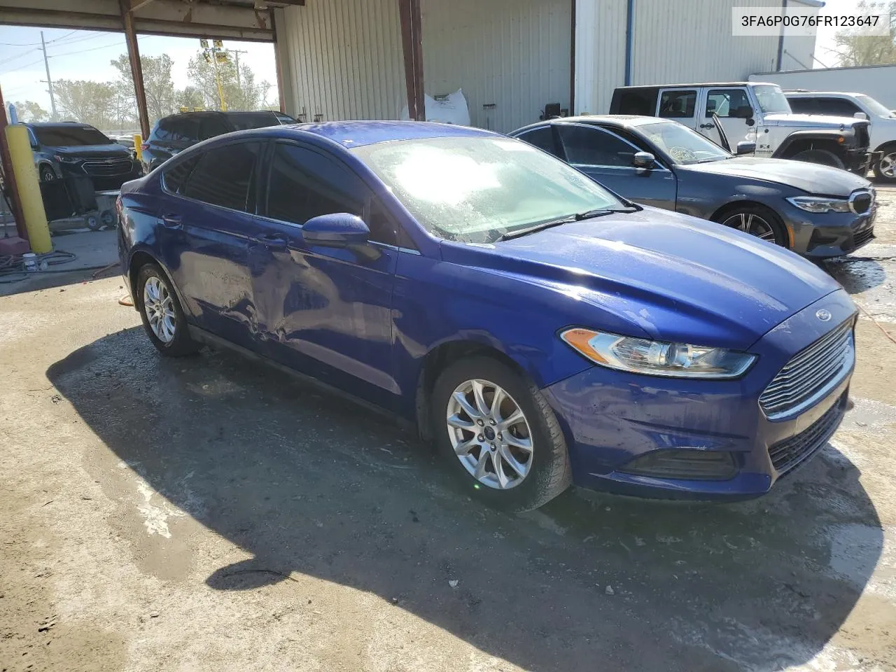 2015 Ford Fusion S VIN: 3FA6P0G76FR123647 Lot: 74904734