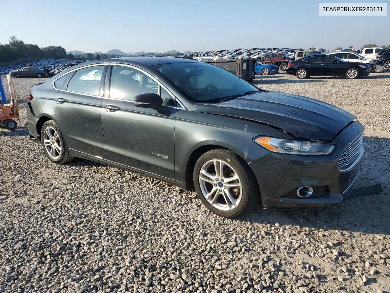 2015 Ford Fusion Titanium Hev VIN: 3FA6P0RUXFR283131 Lot: 75001794