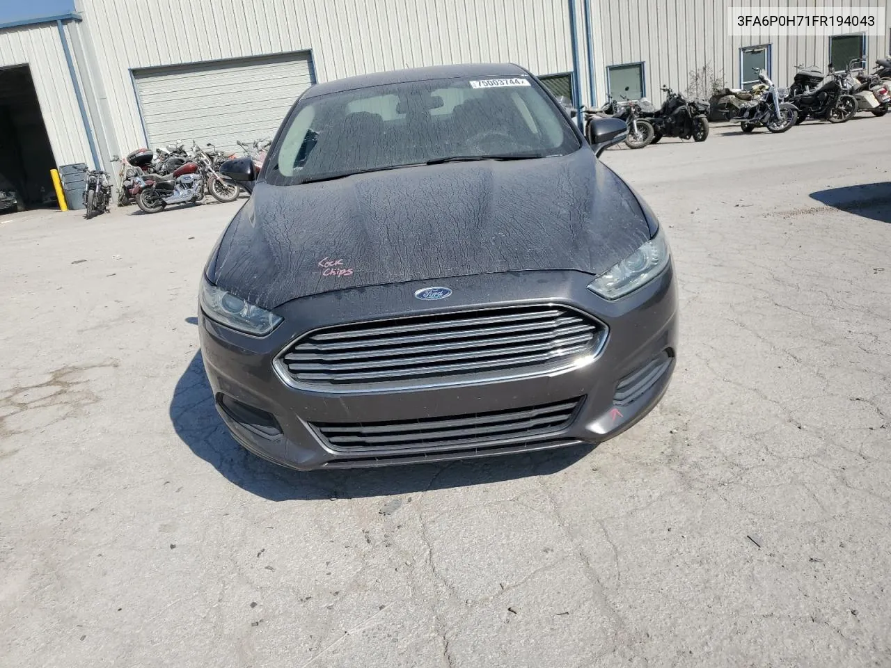 2015 Ford Fusion Se VIN: 3FA6P0H71FR194043 Lot: 75003744