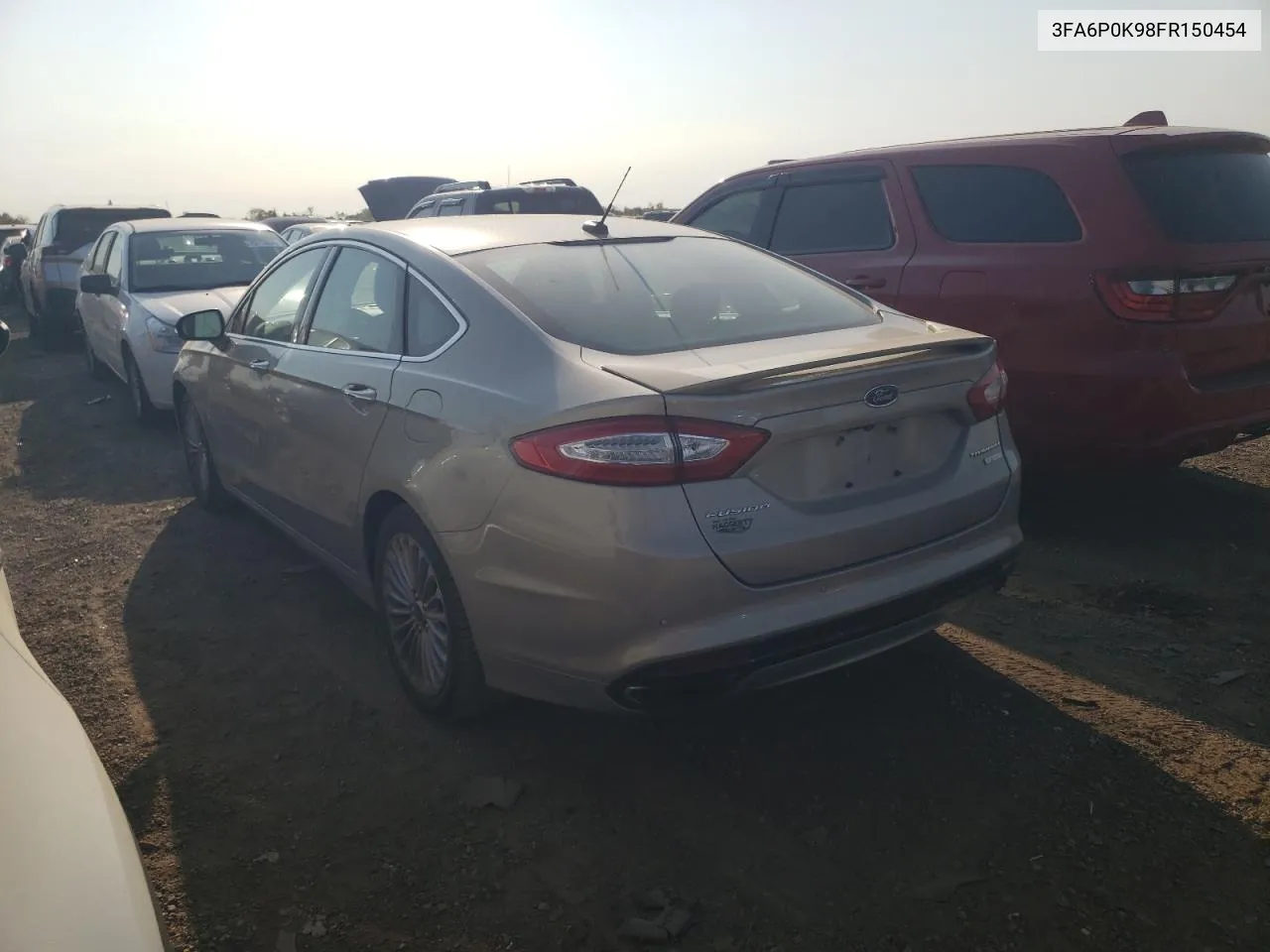 2015 Ford Fusion Titanium VIN: 3FA6P0K98FR150454 Lot: 75056004