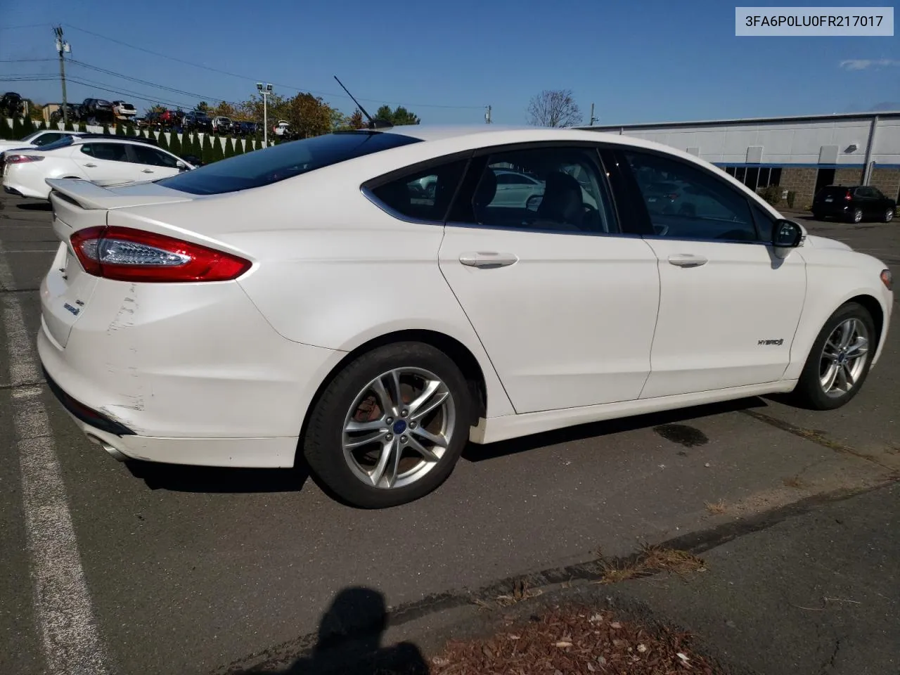 2015 Ford Fusion Se Hybrid VIN: 3FA6P0LU0FR217017 Lot: 76236524