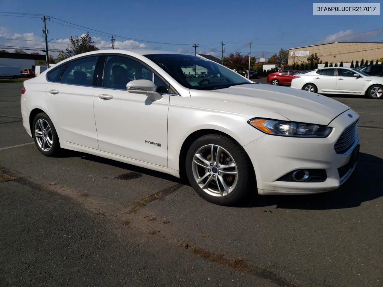 2015 Ford Fusion Se Hybrid VIN: 3FA6P0LU0FR217017 Lot: 76236524