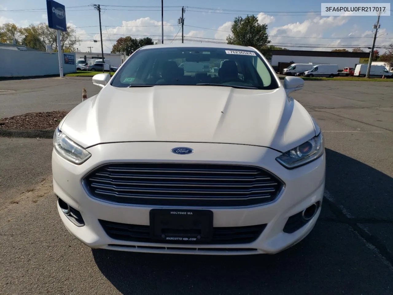 2015 Ford Fusion Se Hybrid VIN: 3FA6P0LU0FR217017 Lot: 76236524