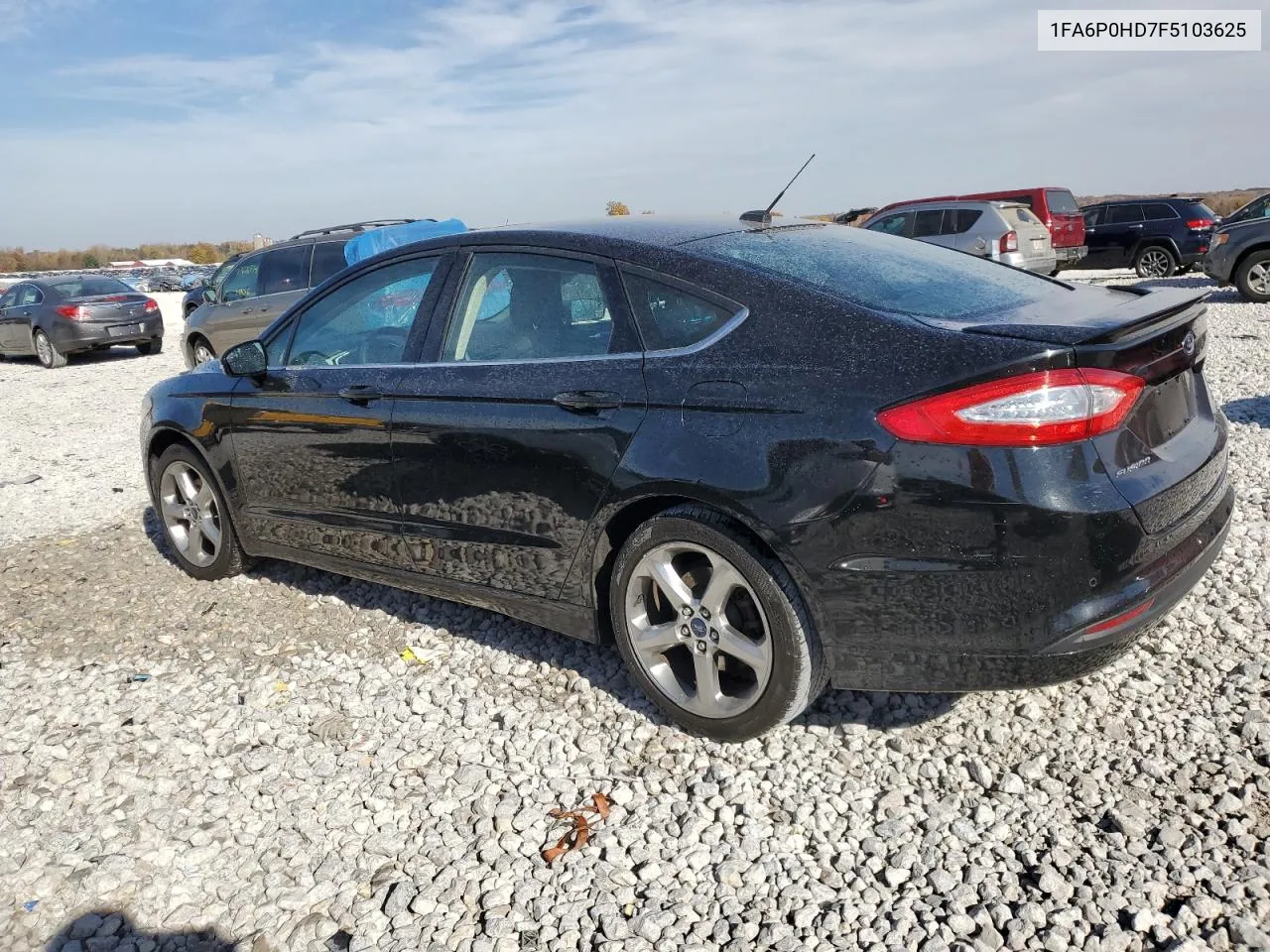 2015 Ford Fusion Se VIN: 1FA6P0HD7F5103625 Lot: 76584984