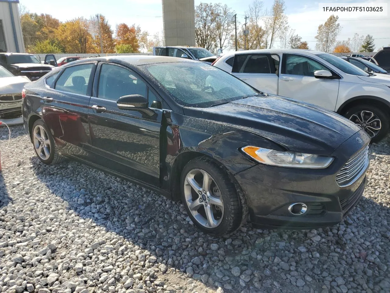 2015 Ford Fusion Se VIN: 1FA6P0HD7F5103625 Lot: 76584984