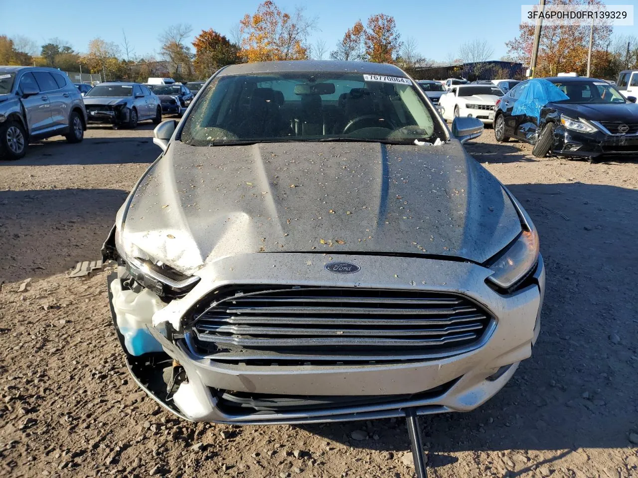 2015 Ford Fusion Se VIN: 3FA6P0HD0FR139329 Lot: 76770064