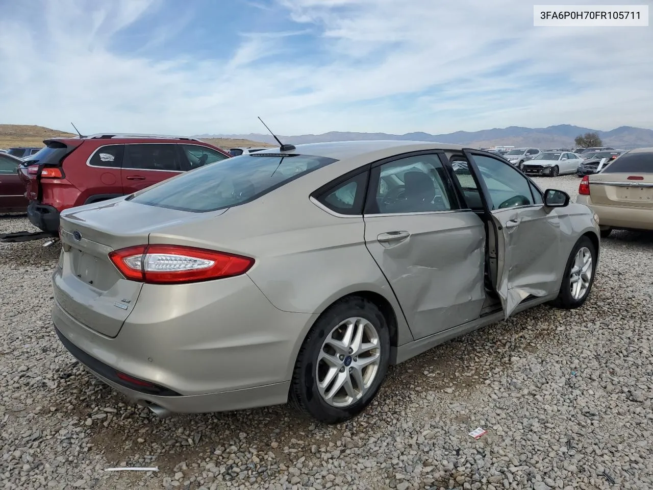 2015 Ford Fusion Se VIN: 3FA6P0H70FR105711 Lot: 77250634