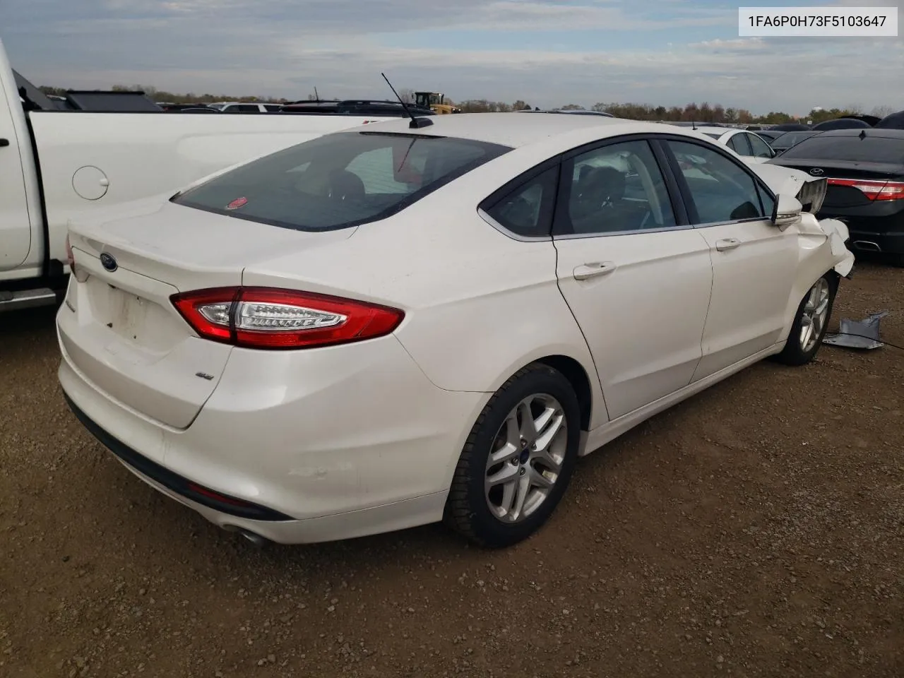 2015 Ford Fusion Se VIN: 1FA6P0H73F5103647 Lot: 77417344