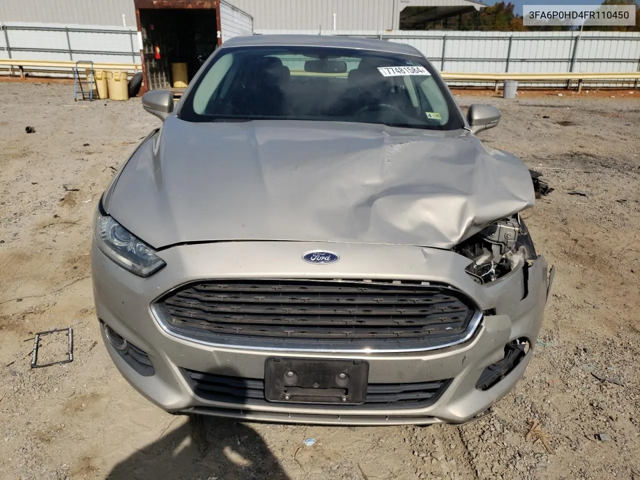 2015 Ford Fusion Se VIN: 3FA6P0HD4FR110450 Lot: 77481584