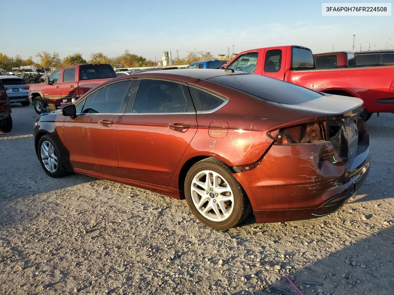 2015 Ford Fusion Se VIN: 3FA6P0H76FR224508 Lot: 77513624