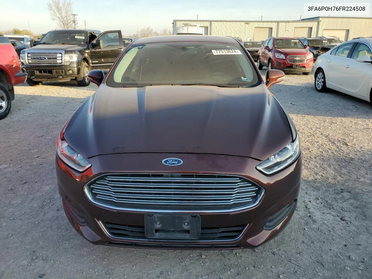 2015 Ford Fusion Se VIN: 3FA6P0H76FR224508 Lot: 77513624