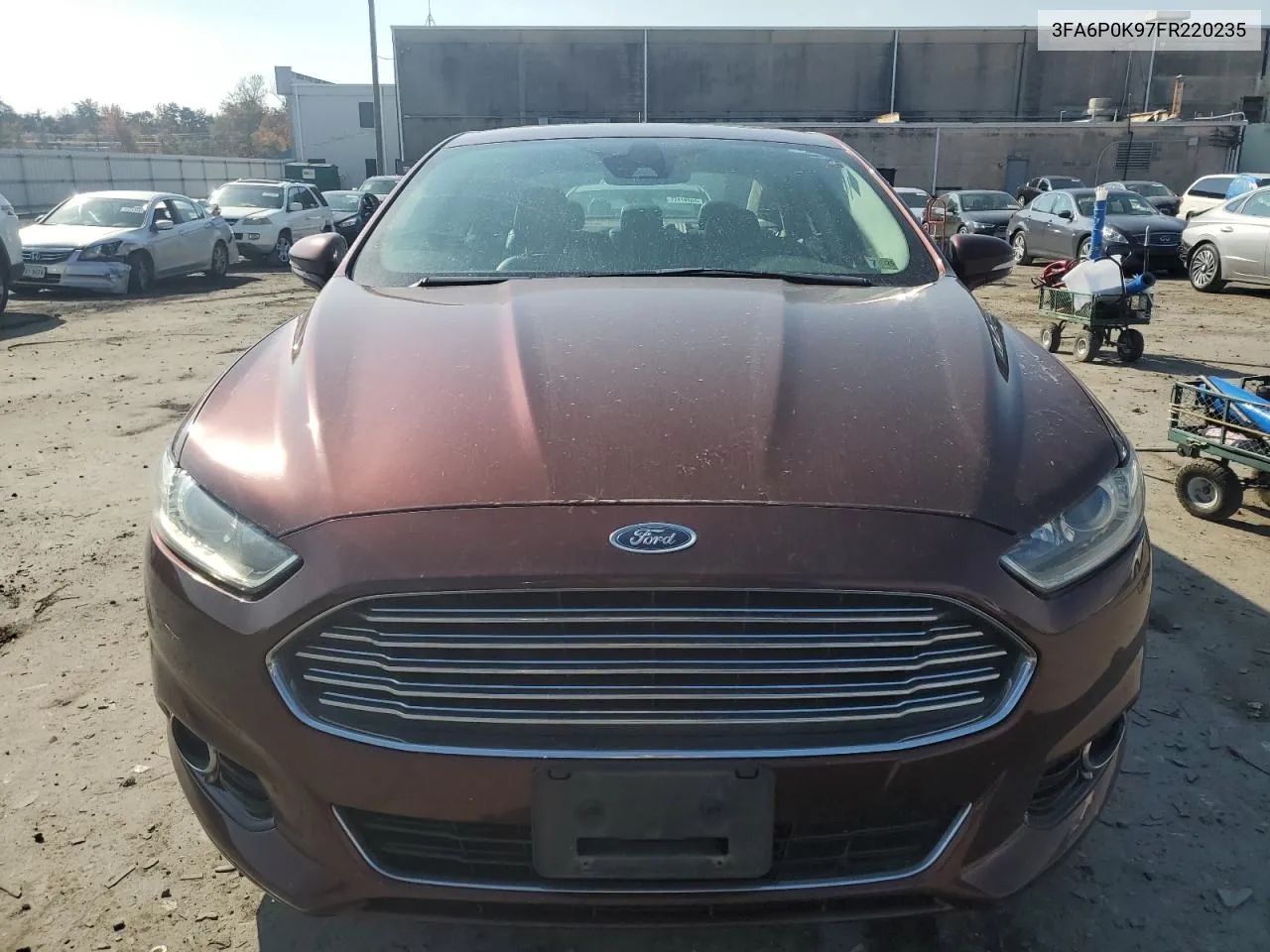 2015 Ford Fusion Titanium VIN: 3FA6P0K97FR220235 Lot: 77538354