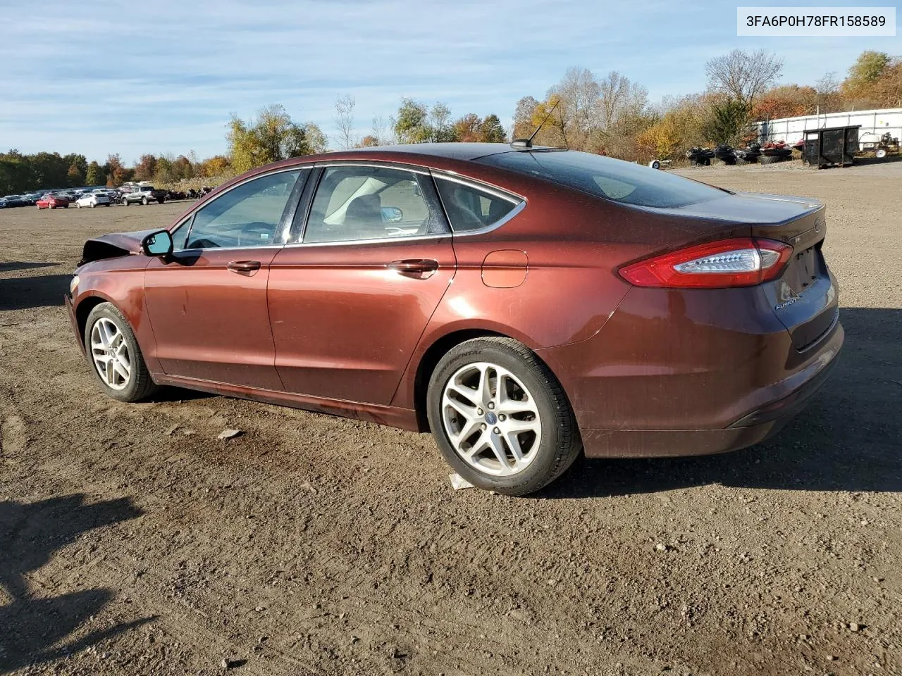 2015 Ford Fusion Se VIN: 3FA6P0H78FR158589 Lot: 77954434