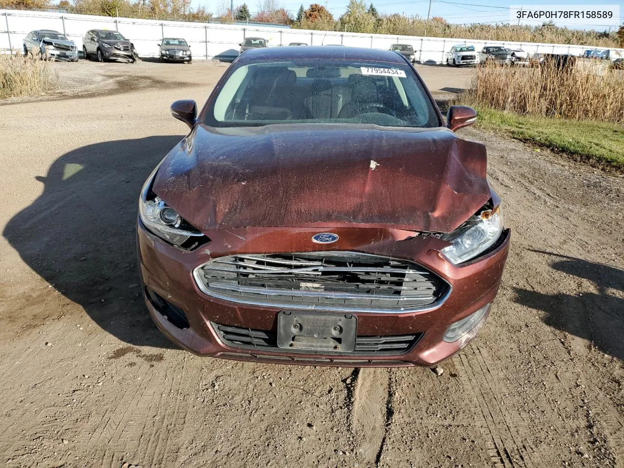 2015 Ford Fusion Se VIN: 3FA6P0H78FR158589 Lot: 77954434