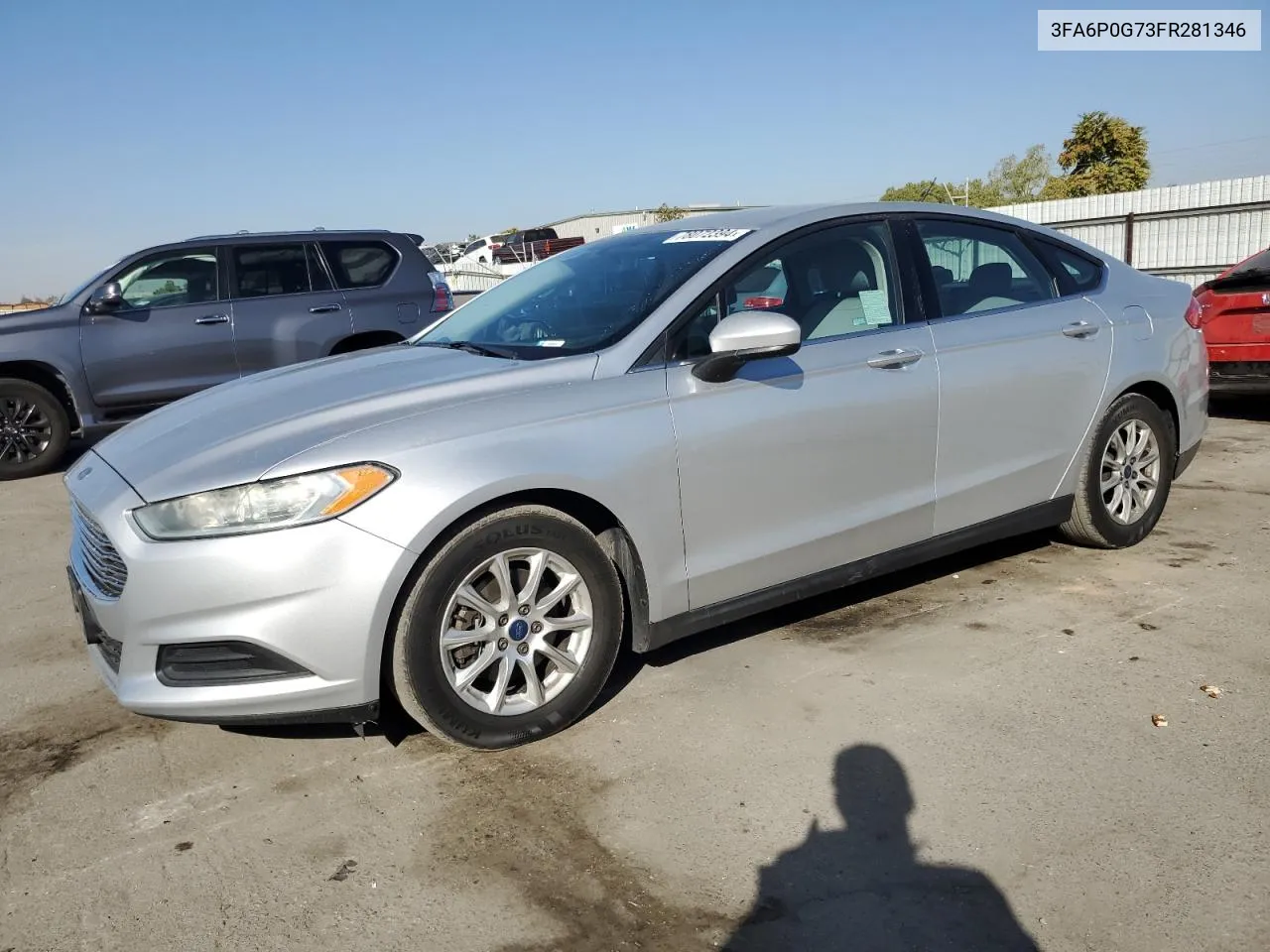 2015 Ford Fusion S VIN: 3FA6P0G73FR281346 Lot: 78072394