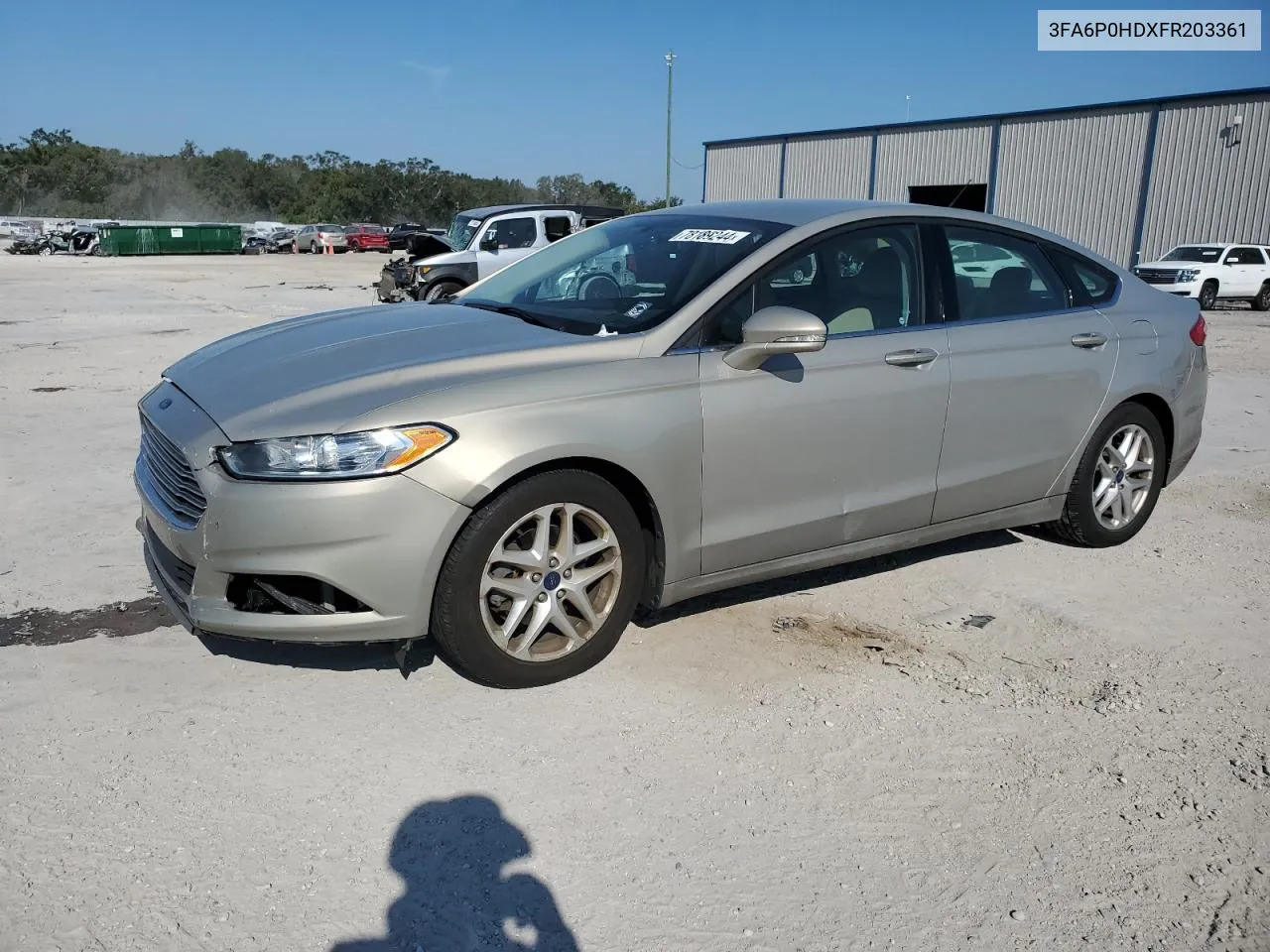 2015 Ford Fusion Se VIN: 3FA6P0HDXFR203361 Lot: 78189244