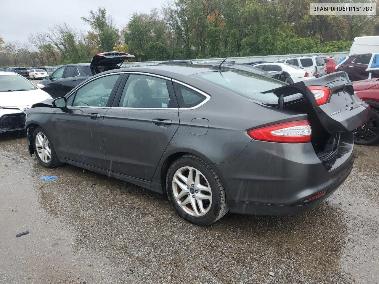 2015 Ford Fusion Se VIN: 3FA6P0HD6FR151789 Lot: 78614174