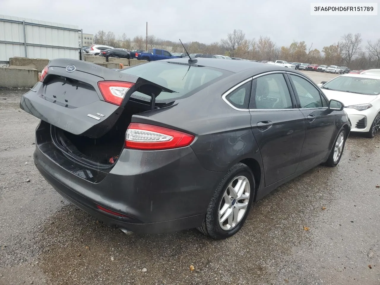 2015 Ford Fusion Se VIN: 3FA6P0HD6FR151789 Lot: 78614174