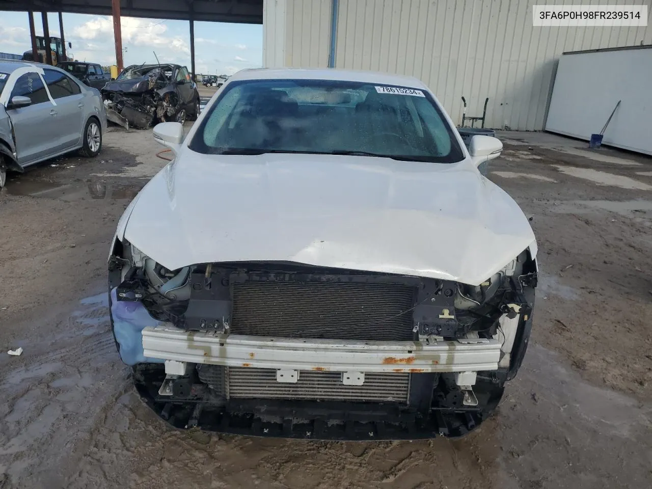 2015 Ford Fusion Se VIN: 3FA6P0H98FR239514 Lot: 78615234