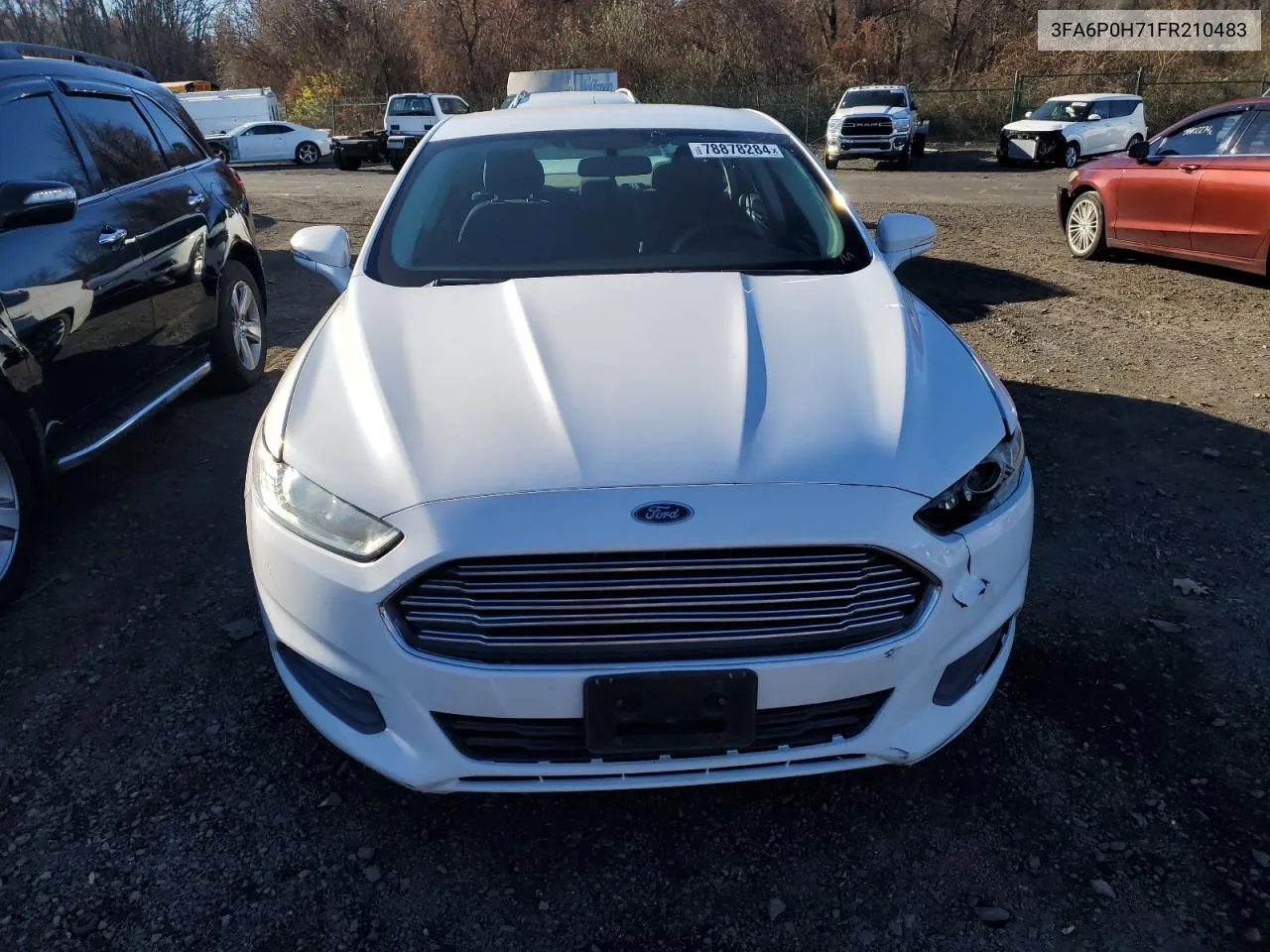 2015 Ford Fusion Se VIN: 3FA6P0H71FR210483 Lot: 78878284