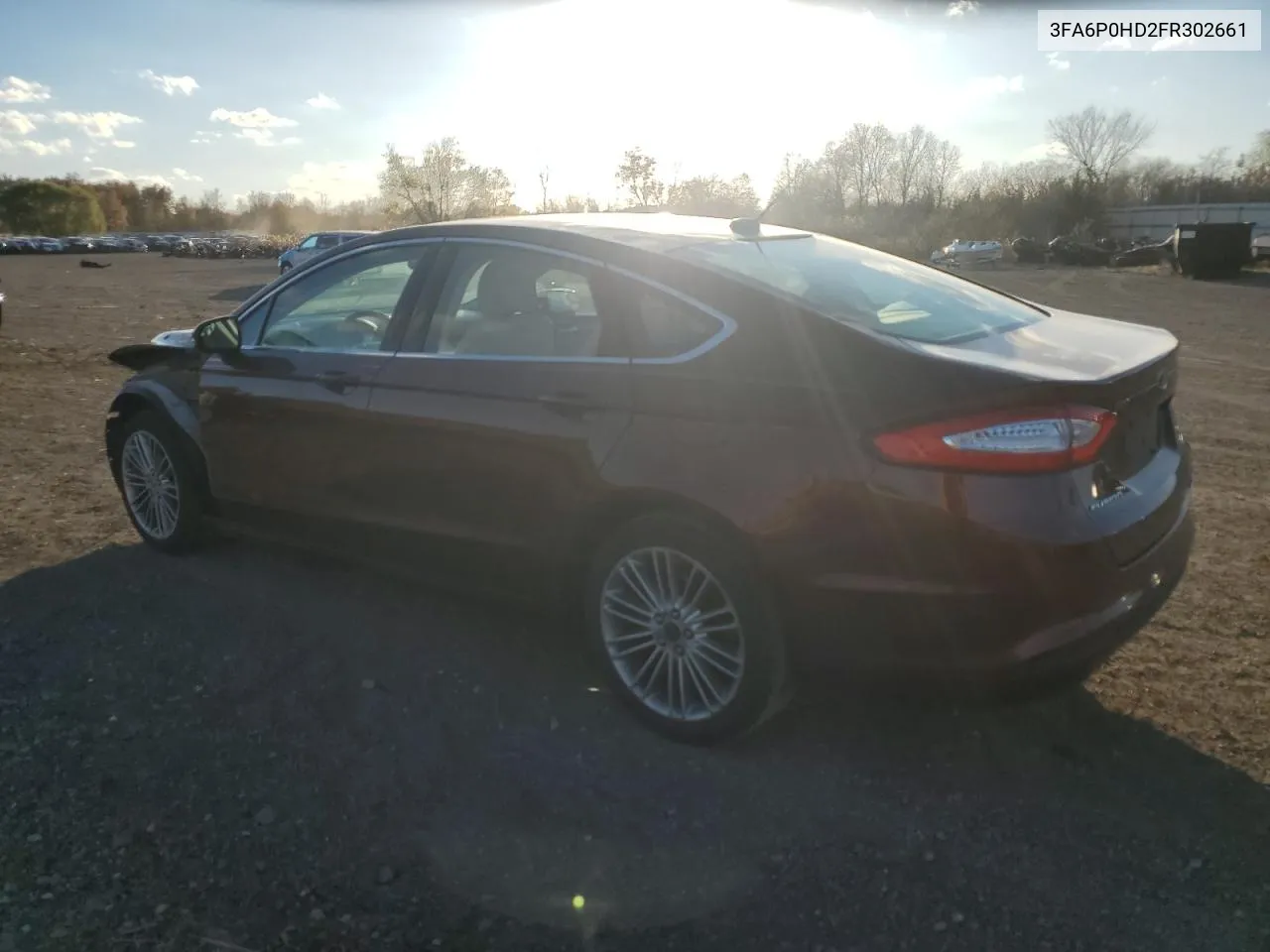 2015 Ford Fusion Se VIN: 3FA6P0HD2FR302661 Lot: 79244454