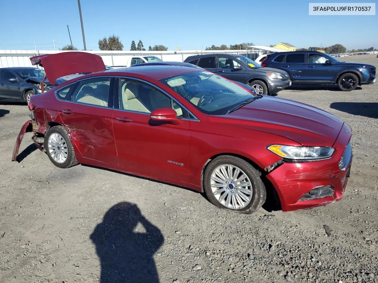 2015 Ford Fusion Se Hybrid VIN: 3FA6P0LU9FR170537 Lot: 79249724