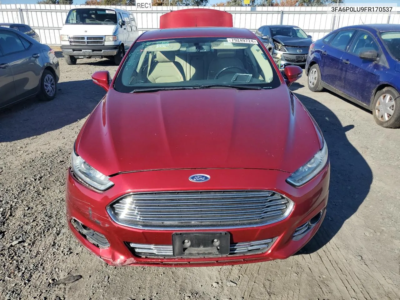 2015 Ford Fusion Se Hybrid VIN: 3FA6P0LU9FR170537 Lot: 79249724