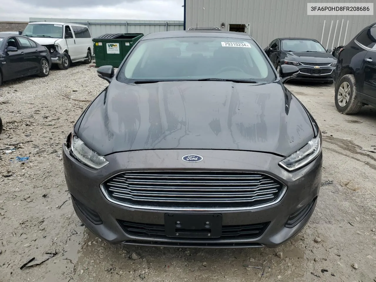 2015 Ford Fusion Se VIN: 3FA6P0HD8FR208686 Lot: 79310234