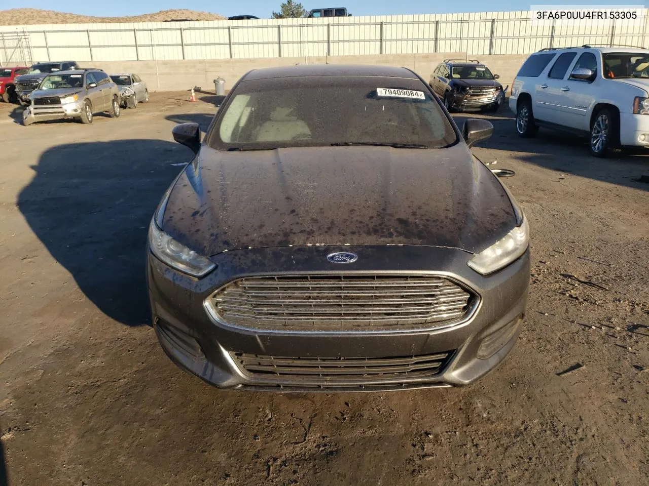 2015 Ford Fusion S Hybrid VIN: 3FA6P0UU4FR153305 Lot: 79409084