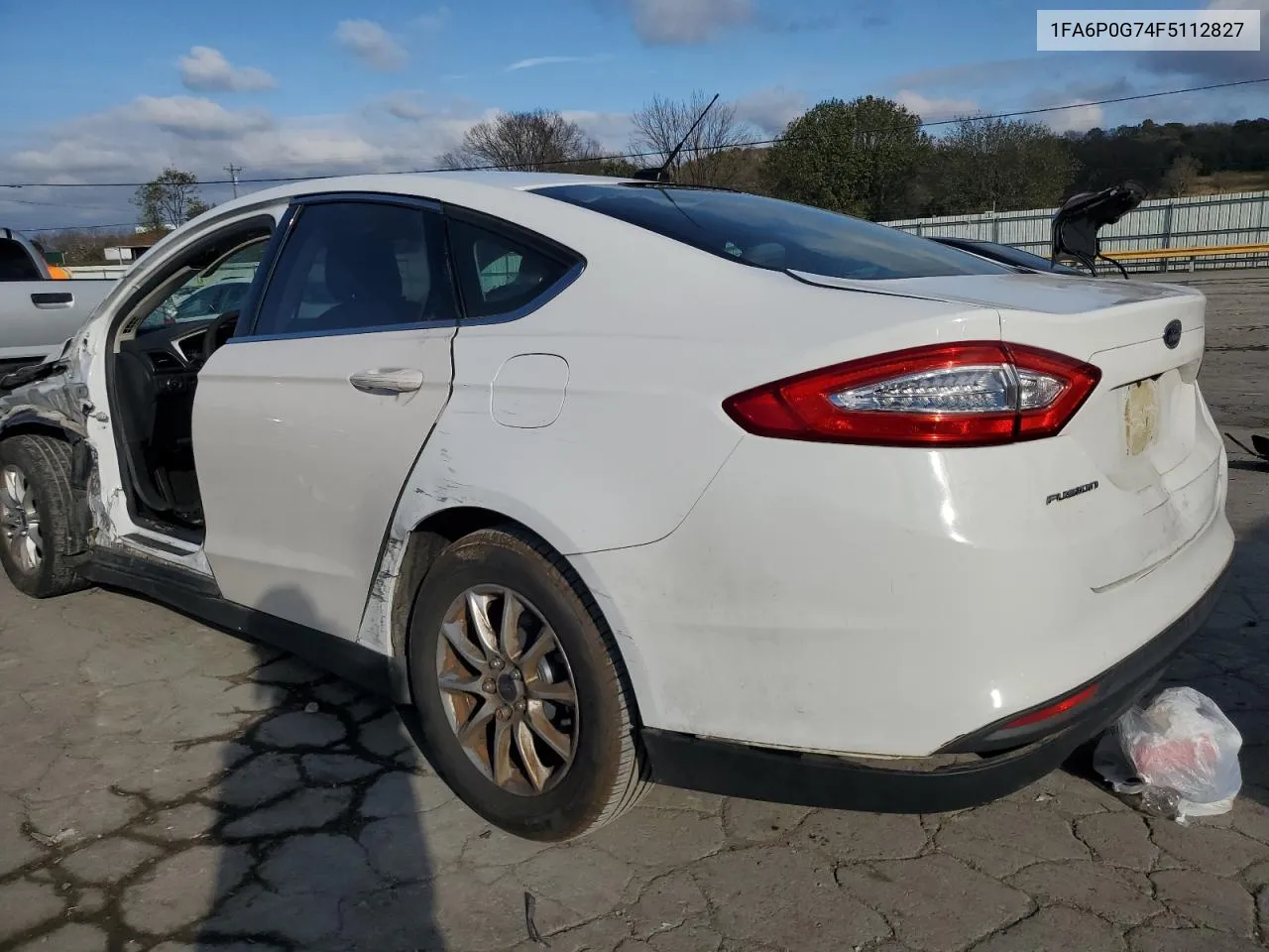 2015 Ford Fusion S VIN: 1FA6P0G74F5112827 Lot: 79976744