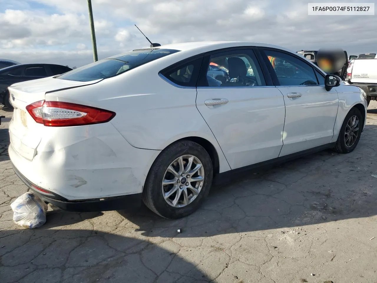 2015 Ford Fusion S VIN: 1FA6P0G74F5112827 Lot: 79976744