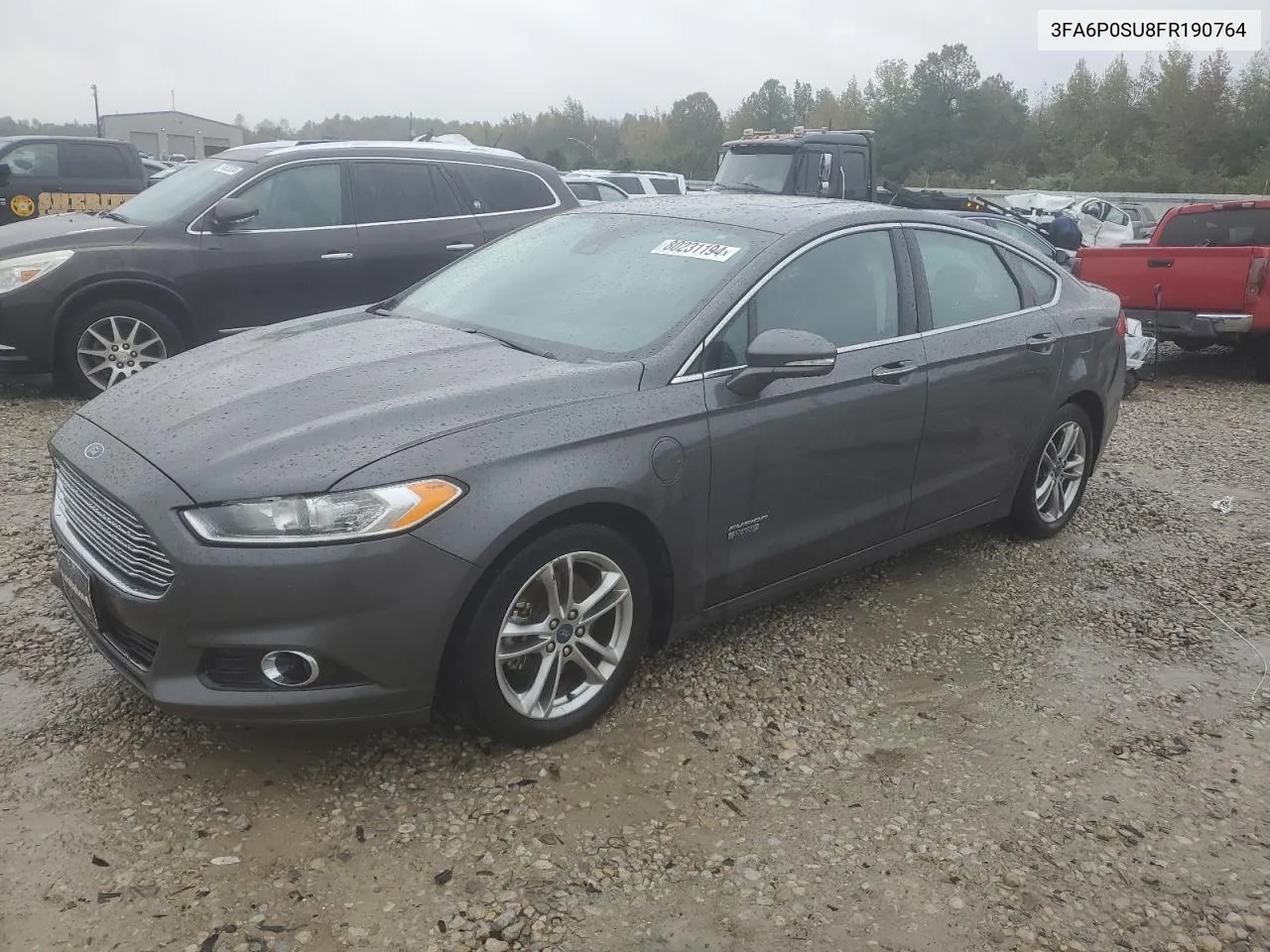 2015 Ford Fusion Titanium Phev VIN: 3FA6P0SU8FR190764 Lot: 80231194