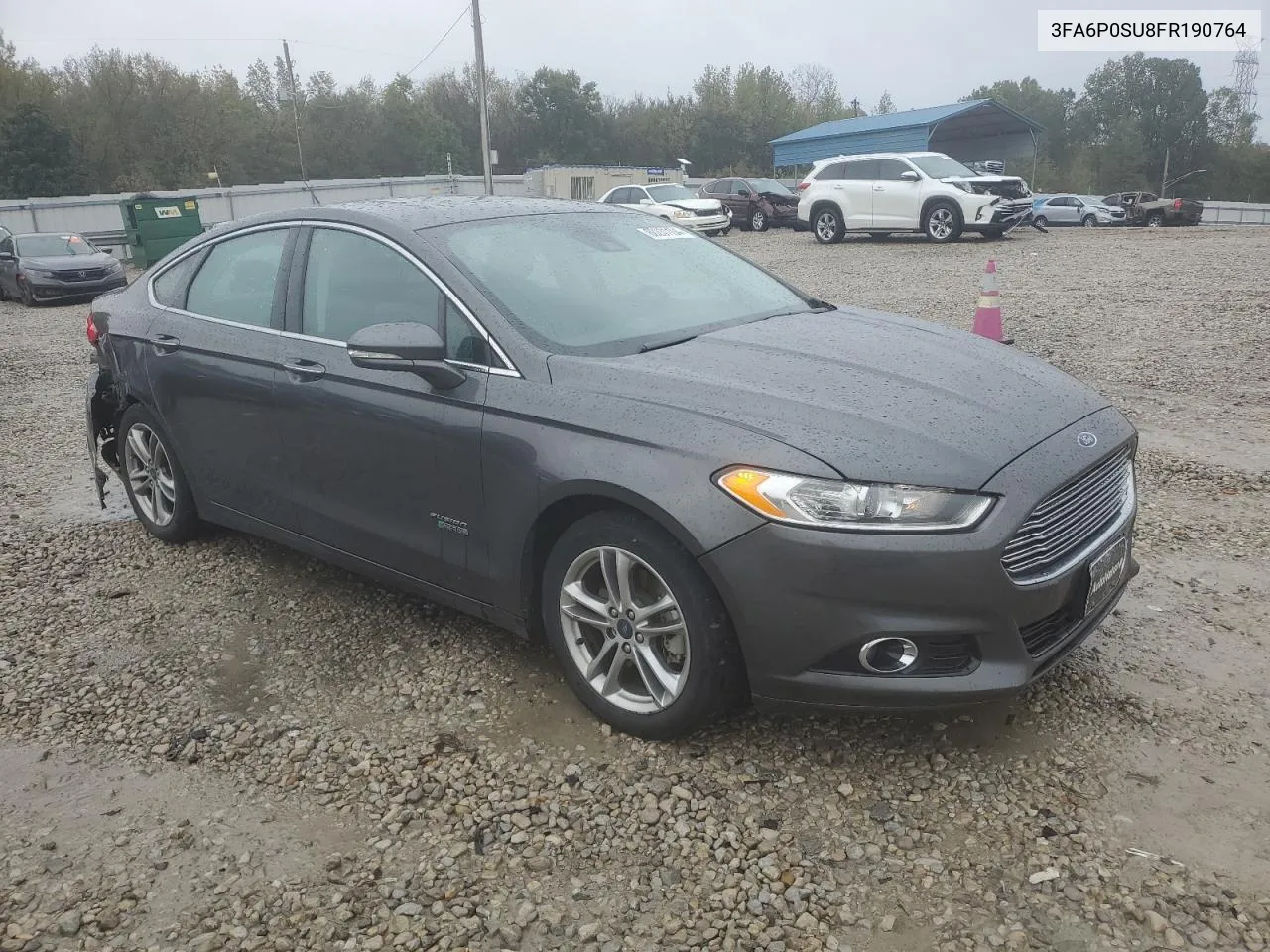 2015 Ford Fusion Titanium Phev VIN: 3FA6P0SU8FR190764 Lot: 80231194