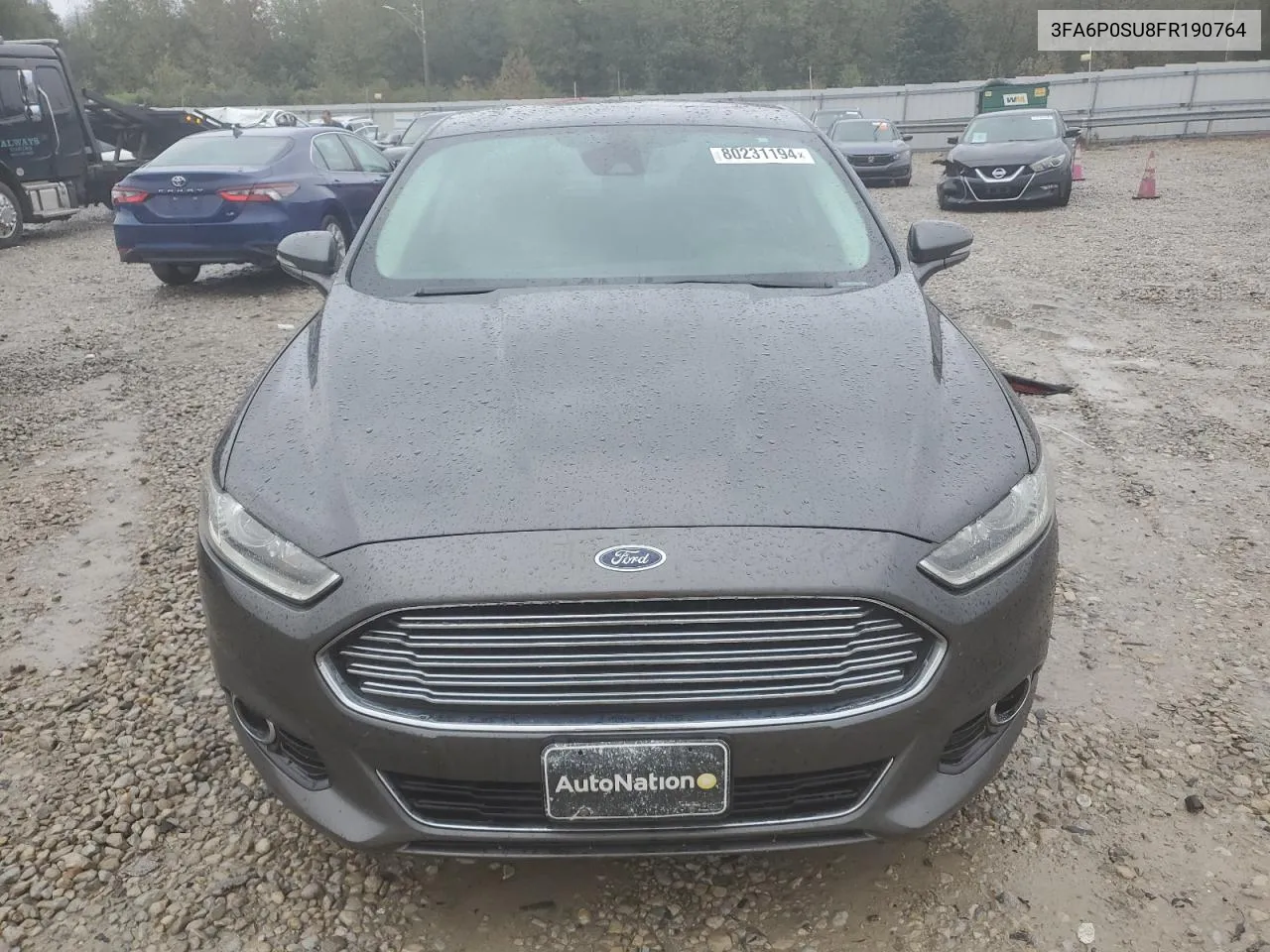 2015 Ford Fusion Titanium Phev VIN: 3FA6P0SU8FR190764 Lot: 80231194