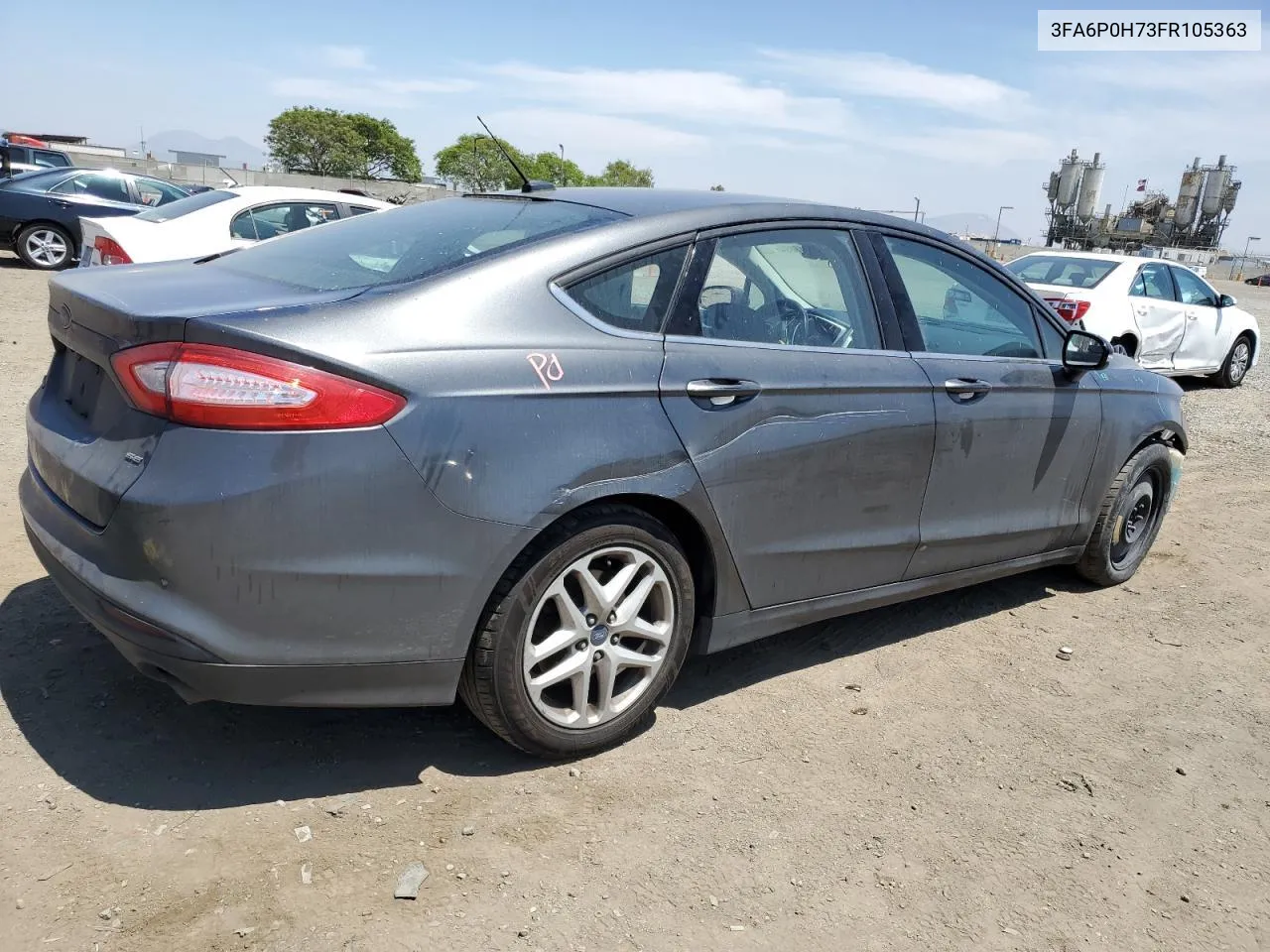 2015 Ford Fusion Se VIN: 3FA6P0H73FR105363 Lot: 80258694