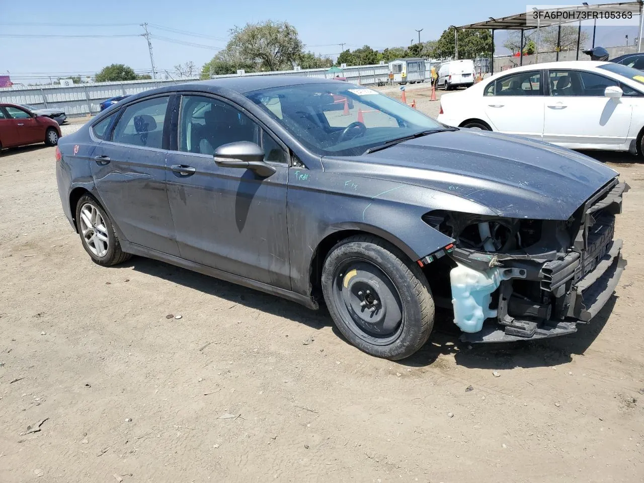 2015 Ford Fusion Se VIN: 3FA6P0H73FR105363 Lot: 80258694